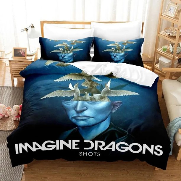 Imagine Dragons Album Cover Bedding Set Duvet Cover Bed Set Quilt Cover Pillowcase Comforter Boys Adult