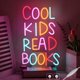 thumbnail image 1 of Letrero de neón CHANNEON 42 × 27 cm “Los niños geniales leen libros” LED, 1 of 7