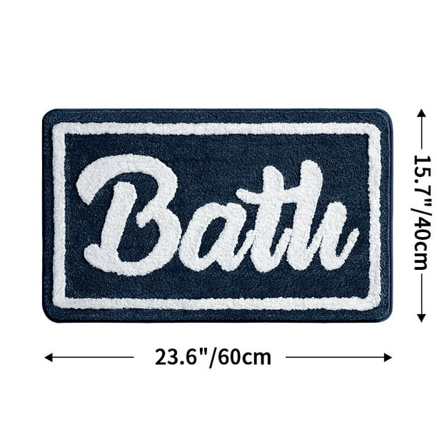 1pc Absorbent Non-Slip Bathroom Mat - Soft Plush Rug for Home and Bathroom - Machine Washable and Thickened Door Carpet - Perfect for Home Decor and Comfort