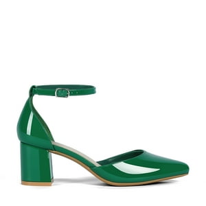 Zapato Taco Alto Verde Fiesta Mujer Weide Gh63
