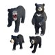 thumbnail image 4 of 4x Estatuilla De Oso Negro Artesanía Estatuas De Mesa Decoración Rústica Regalo Coleccionable, 4 of 5