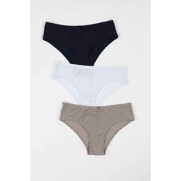 Pack 3 x calzon pantaleta microfibra P314.05-AZU