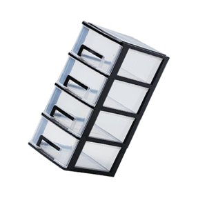 Magideal - Cajones De Almacenamiento De Mesa Organizador De Cajones Pequeños Organizador De Cajones De Escritorio Organizador De Almacenamiento Para Joyas Cosmét 4 Capas