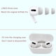 thumbnail image 5 of Almohadillas Luckvan de espuma para AirPods Pro/Pro2, 3 pares, blancas, 5 of 5