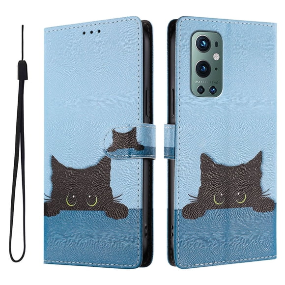 FOXDOCK Funda Tipo Cartera para OnePlus 9 Pro con Soporte y Correa – Diseño de Patrones Lindos