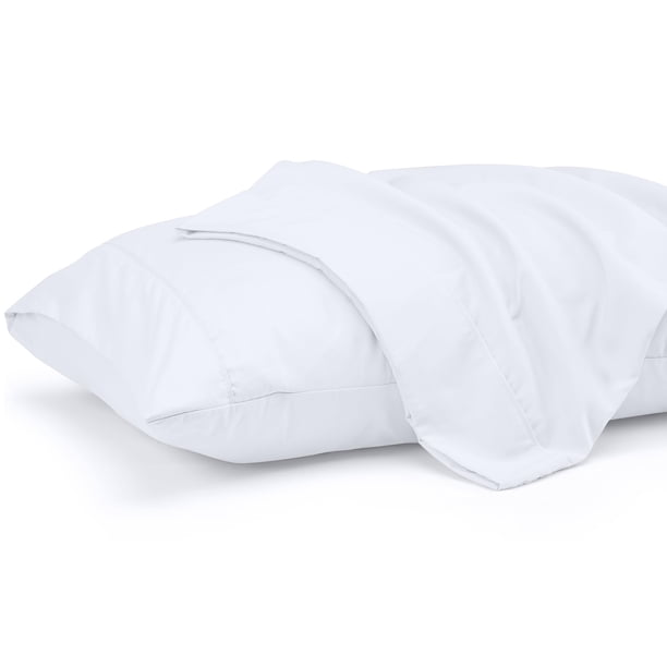 Fundas de almohada Utopia Bedding Queen, paquete de 2 unidades, 50 x 75 cm, color blanco