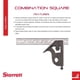 thumbnail image 2 of Hoja cuadrada combinada Starrett 11H-6-4R de 6 cm de longitud, 2 of 8