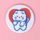 thumbnail image 1 of 1PCS Mini Mirror Cartoon Touch Up Makeup Cartoon Small Mirror Skin Care Tools Pu Handheld Small Round Mirror Health & Beauty, 1 of 3