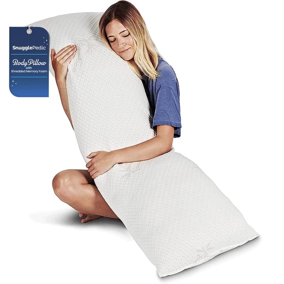 Almohada Corporal Blanca Con Espuma Viscoelástica Triturada