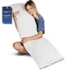 thumbnail image 1 of Almohada Corporal Blanca Con Espuma Viscoelástica Triturada, 1 of 9