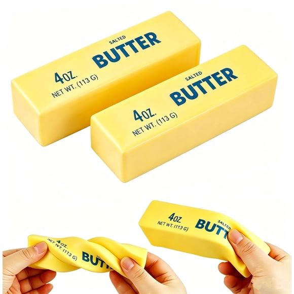 Juguete antiestrés Kuyes Butter Squishy en barra, de recuperación lenta