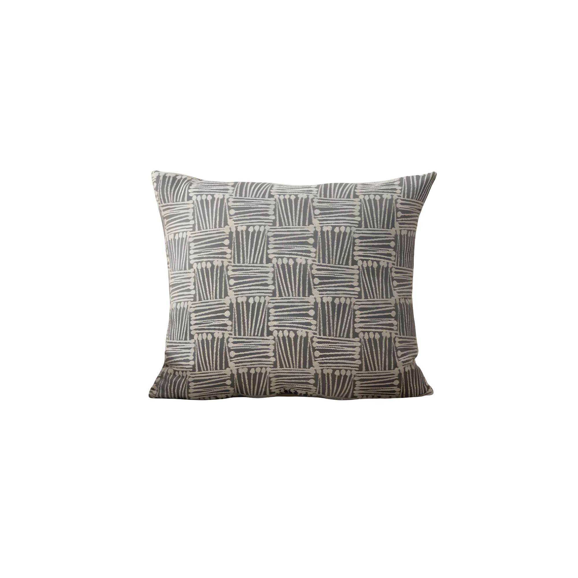 Genérico - Juego De 4 Fundas De Cojin Cuadros Gris