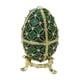 thumbnail image 3 of Caja De Baratija Con Forma De Huevo De Pascua, Figura Artesanal, Anillos De Resorte, Caja De Baratija Esmaltada, Verde, 3 of 3
