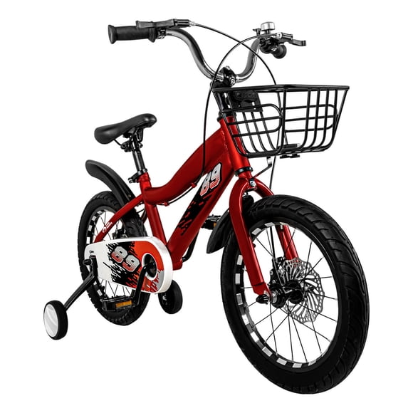 Bicicleta Infantil Roja Niños Rodada 16 Con Canasta Racing Color Rojo Tamaño Del Cuadro S