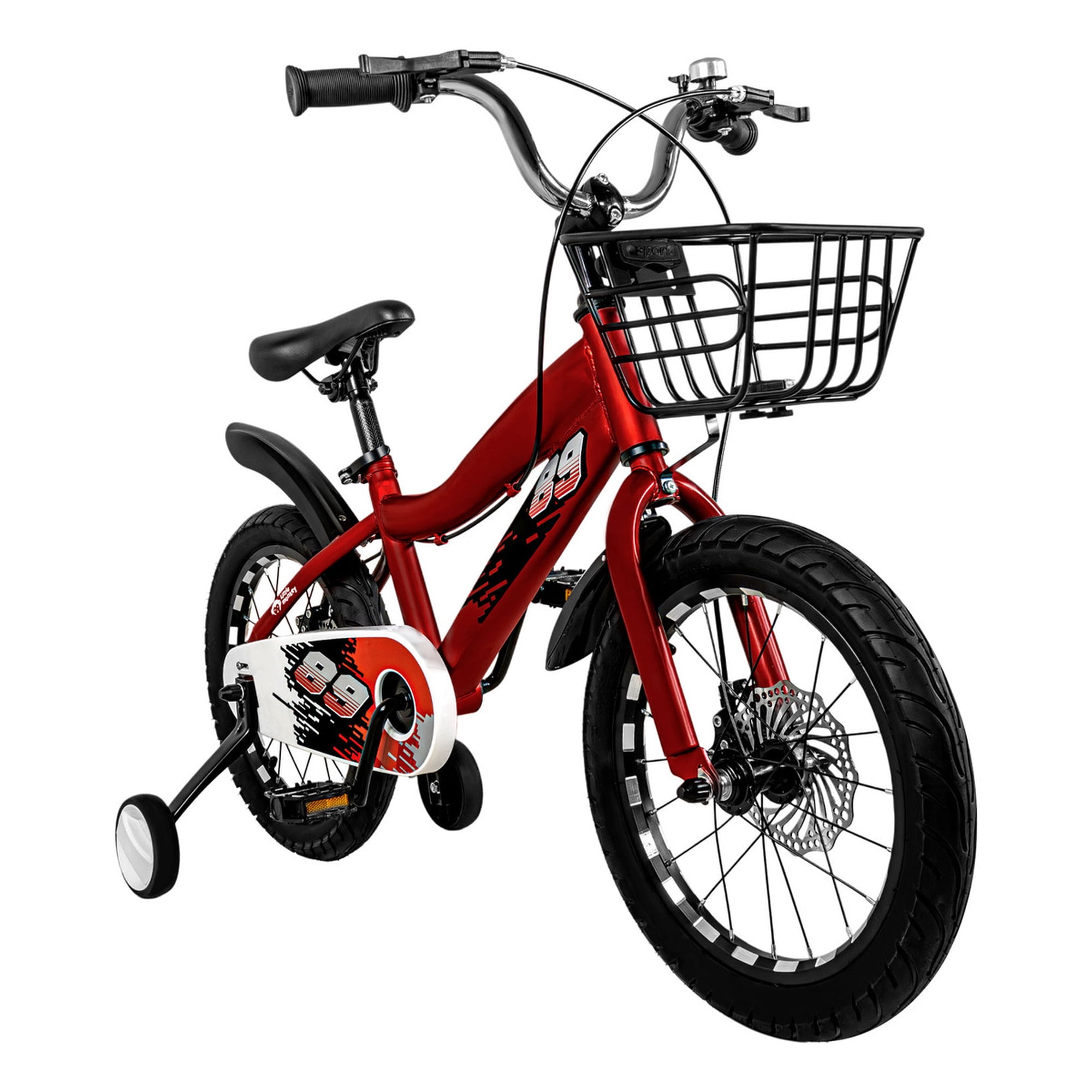 Little Monkey - Bicicleta Infantil Roja Niños Rodada 16 Con Canasta Racing Color Rojo Tamaño Del Cuadro S