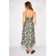 thumbnail image 3 of Vestido Largo Estampado Josefa Verde verde S, 3 of 5