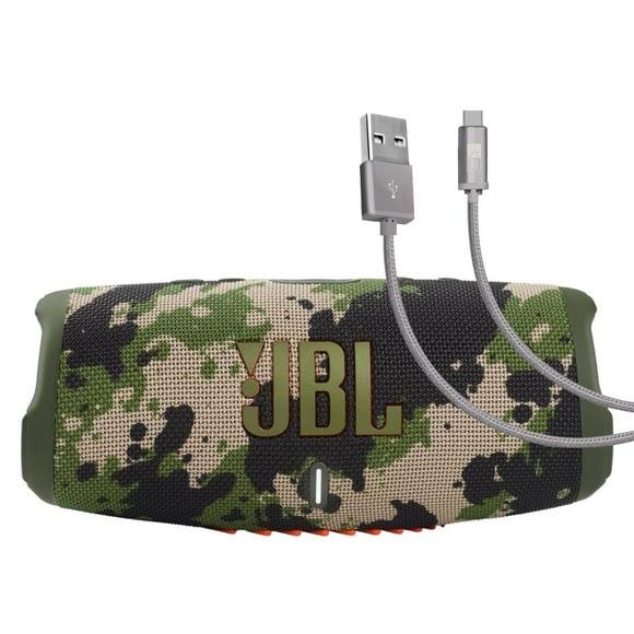 Altavoz JBL Charge 5 (Squad) con cable USB-C Case Logic de 6 pies