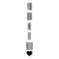 Rienda Libre Graphics - Decomural You Had Me At Hello Love Ws-34156