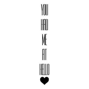 Rienda Libre Graphics - Decomural You Had Me At Hello Love Ws-34156