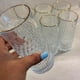 thumbnail image 5 of Pack 6 Vasos Premium Altos De Cristal Con Borde Dorado 335ml, 5 of 5