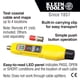 thumbnail image 2 of Comprobador de cables Klein Tools VDV512-100 Coax Explorer 2 LED, 2 of 5