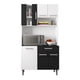 thumbnail image 1 of Kit Cocina Roma 6 Puertas 1 Cajón Blanco - Negro, 1 of 4