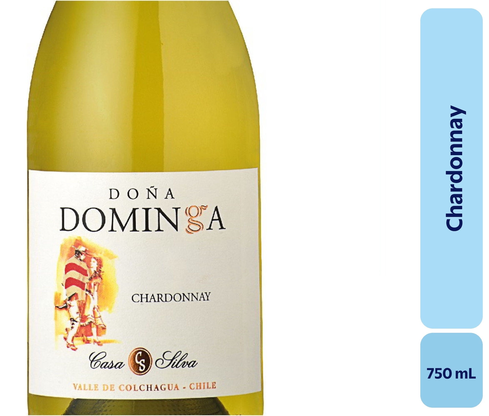 Vino Chardonnay Botella 750 mL Dona Dominga