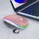 thumbnail image 3 of Mouse inalámbrico Bluetooth WREANU recargable con luces LED, 3 of 7