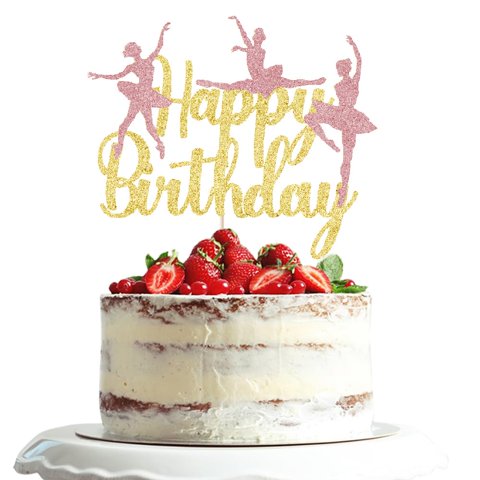 Fiesta De Cumpleaños De Bailarina De Ballet Cake Topper Dxsdgetue