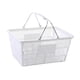 thumbnail image 4 of Cesta De La Compra Portátil Multifunción Con Asa Para Frutas, Juguetes Y Cosméticos, Color Blanco, 4 of 5