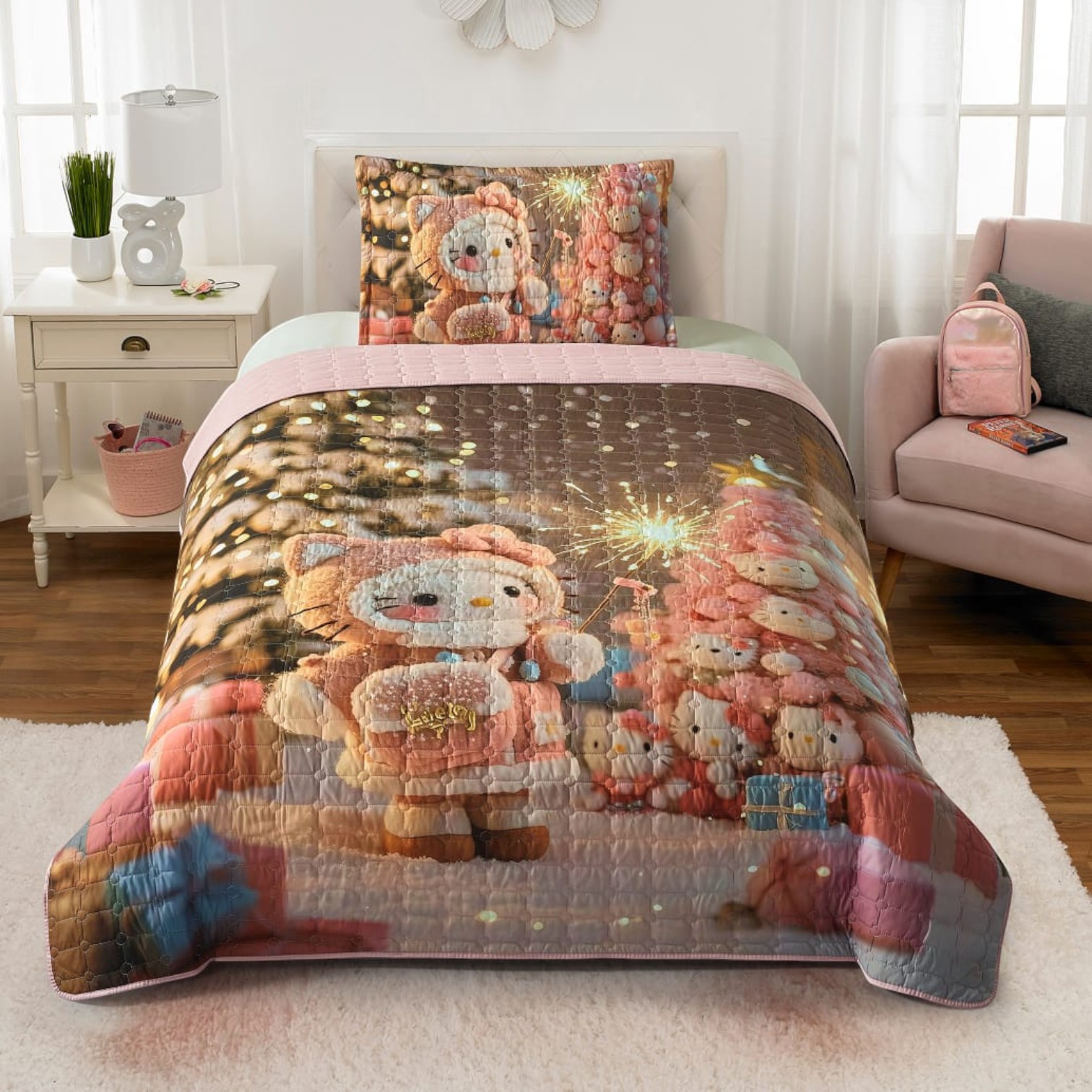 Genérico - Cubrecama Infantil Diseño Estampado Premium 1.5 Plazas Md04