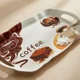 thumbnail image 2 of Bandeja Melamina 40cm con Asas Diseño Café y Flores, 2 of 5
