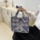 thumbnail image 2 of Ethnic Style Canvas Tote Bag, Colorful Geometric Pattern Handbag, Bohemian Shoulder Bag For Women, 2 of 2