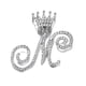 thumbnail image 1 of 1pc Personalized Cursive Initial Pendant Necklace with Cuban Link Chain - Customized Name Monogram Jewelry, 1 of 5