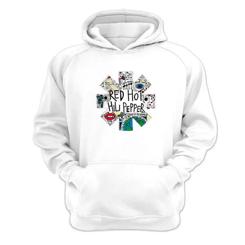 Genérico - Poleron Canguro Red Hot Chili Peppers Blanco Talla L Unisex
