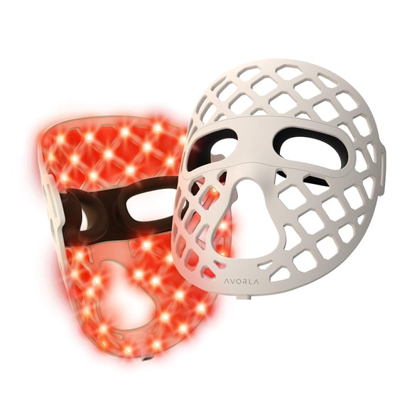 Máscara facial LED Avorla 4 modos recargable IP67 lavable