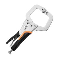 Magideal - Abrazadera Facial, Alicates De Abrazadera C De Bloqueo, Herramienta De Soldadura De Abrazadera De Tornillo Ajustable De Metal Para Carpintería, Taller Con Cubierta Negra