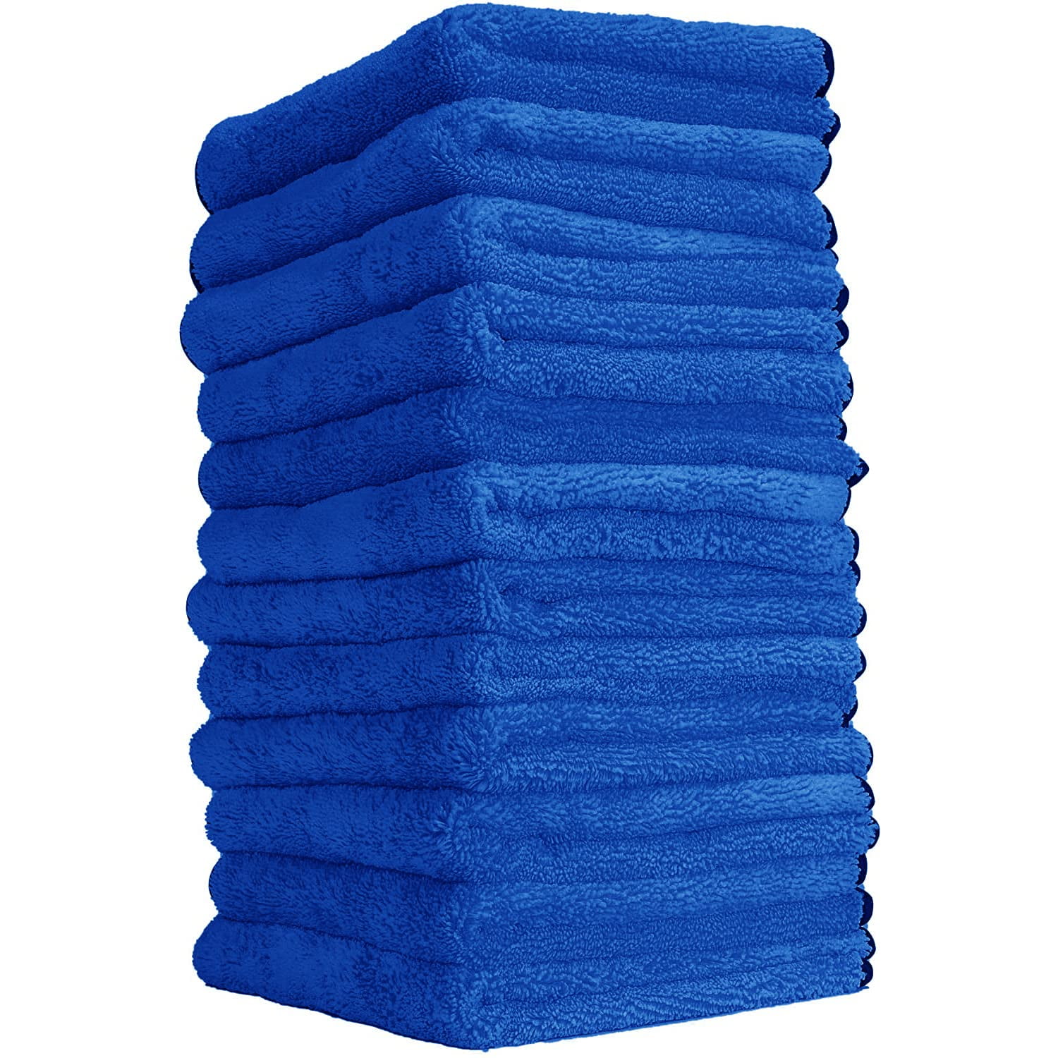 Toallas De Microfibra Chemical Guys De Calidad Profesional, Color Azul, 12 Unidades