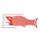 thumbnail image 1 of Bolsa De Lavandería Con Forma De Pez, Bolsa De Almacenamiento De Ropa Sucia Multiusos Para Acampar, Casa, Apartamento, Color Rojo, 1 of 5