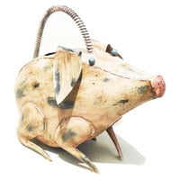 Collection D'Art - Figura Decorativa De Cerdo De Hierro De La Colección D-Art De Watering Can