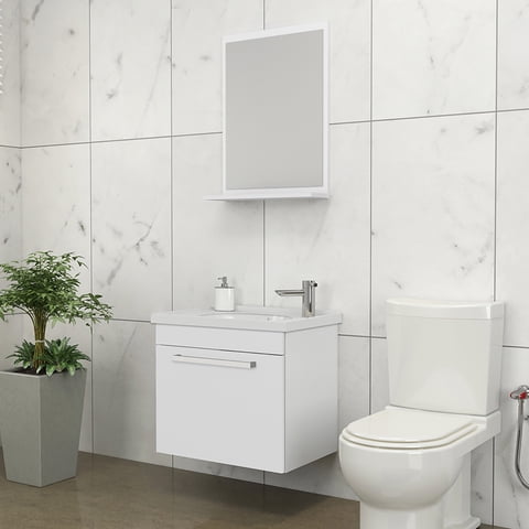 Vekka Home - Vanitorio Aereo Con Espejo Agata Light