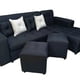 thumbnail image 1 of Sofa Seccional L 3 Cuerpos + 2 Puff Negro, 1 of 2