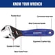 thumbnail image 2 of Llave Ajustable De 15 Cm Con Mordaza Ancha De Acero Cr V, 2 of 7