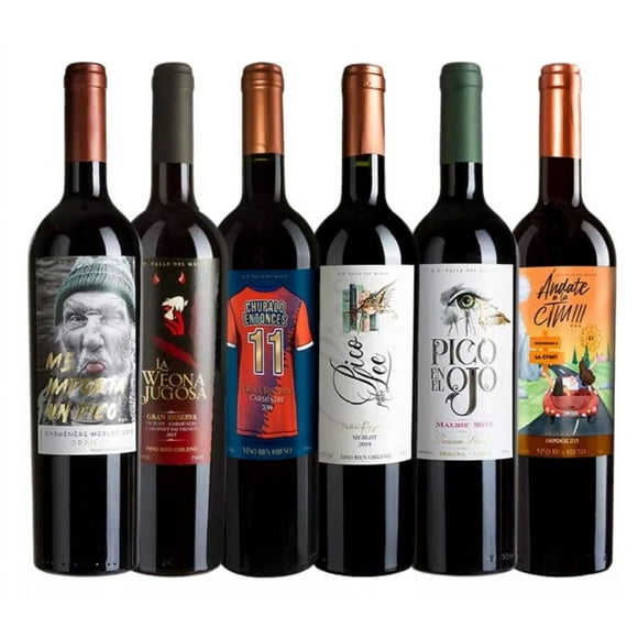 6x Vinos Gran Reserva Insolentes Carmenere Cabernet Malbec