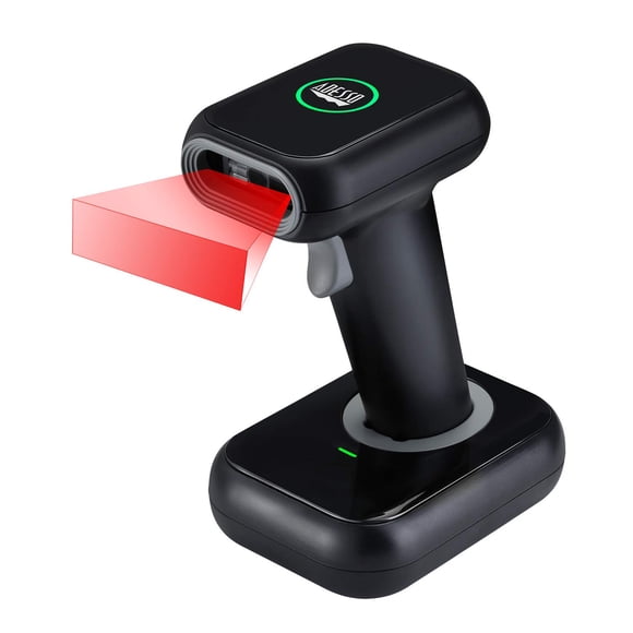 Escáner de código de barras inalámbrico Adesso Nuscan 2700R con soporte