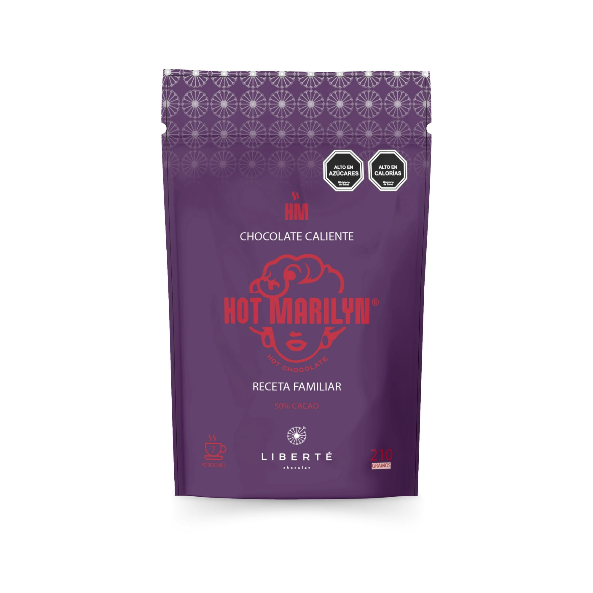 Liberté Chocolat - Chocolate Caliente Hot Marilyn Receta Familiar Doypack 210 Gr