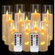 thumbnail image 1 of Velas LED Aamdkcyu Pack de 12 en Color Marfil con Efecto Parpadeante y Control Remoto, 1 of 8