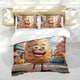 thumbnail image 5 of Papa Graciosa Conjunto de sábanas temático, trío de piezas, cómodo y amigable con la piel, diseño único, regalo de decoración para el hogar para familiares, amigos y fans,140cm *210cm, 5 of 6