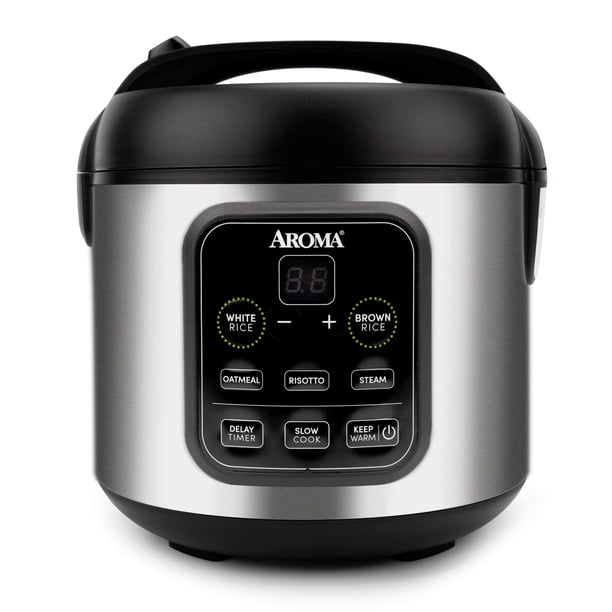 Máquina para cocer arroz y cereales Aroma Housewares ARC-994SB, 2 litros, acero inoxidable