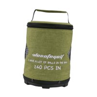 Ioensy - Bolsa Para Pelotas De Golf Para Hombres Y Mujeres, Impermeable, Con Asa, Bolsa De Almacenamiento Para Pelotas De Golf Al Aire Libre, Verde, Mediano